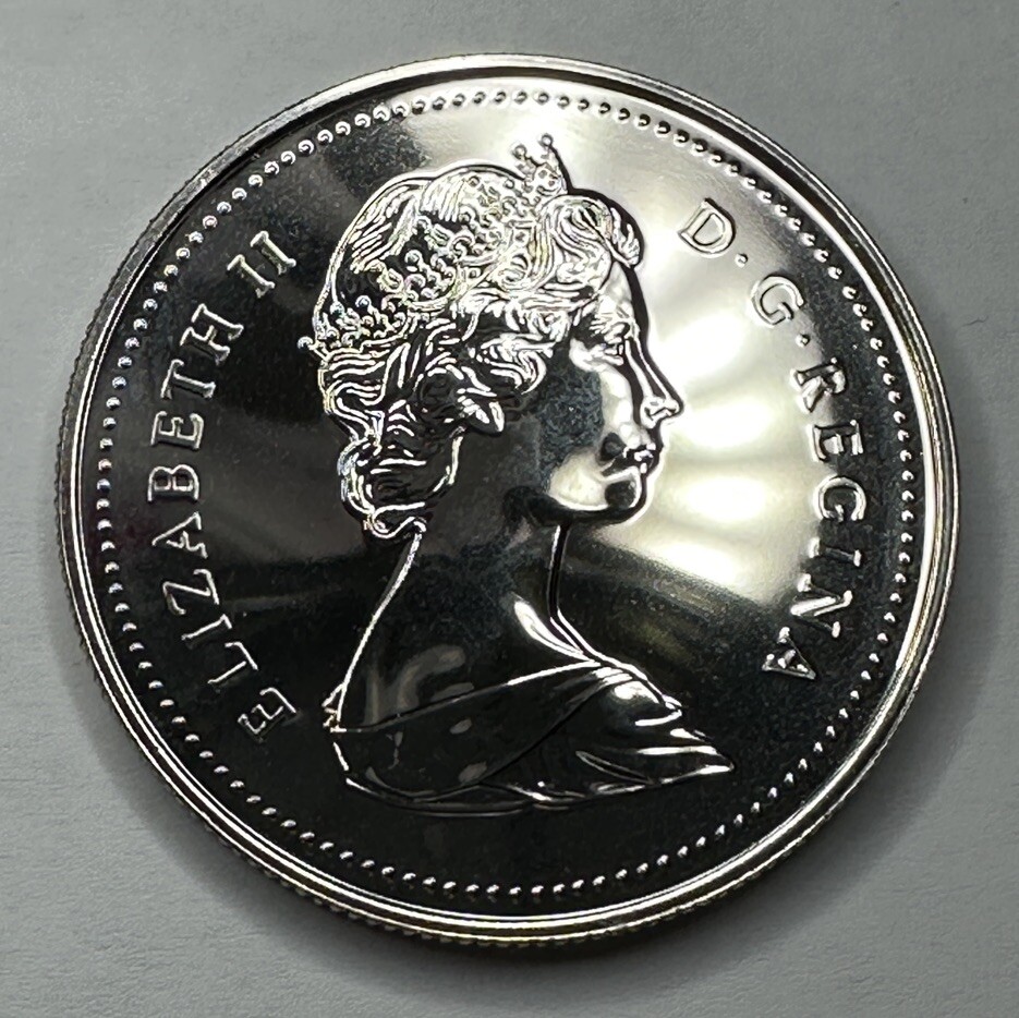 1986 Canadian Proof-Like Dollar Coin Uncirculated "KEY DATE"