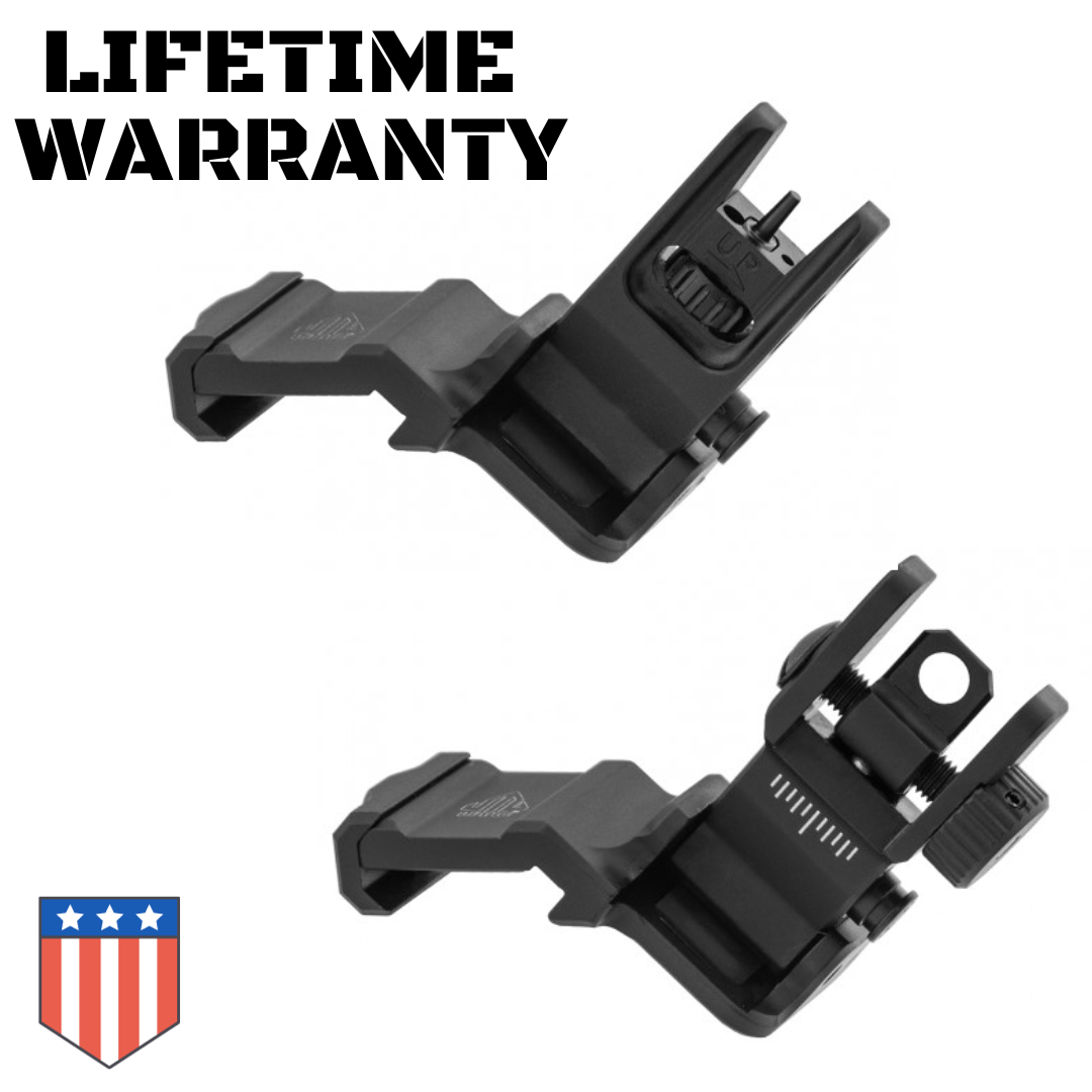 45 DEGREE ANGLE FLIP UP ALUMINUM SIGHTS