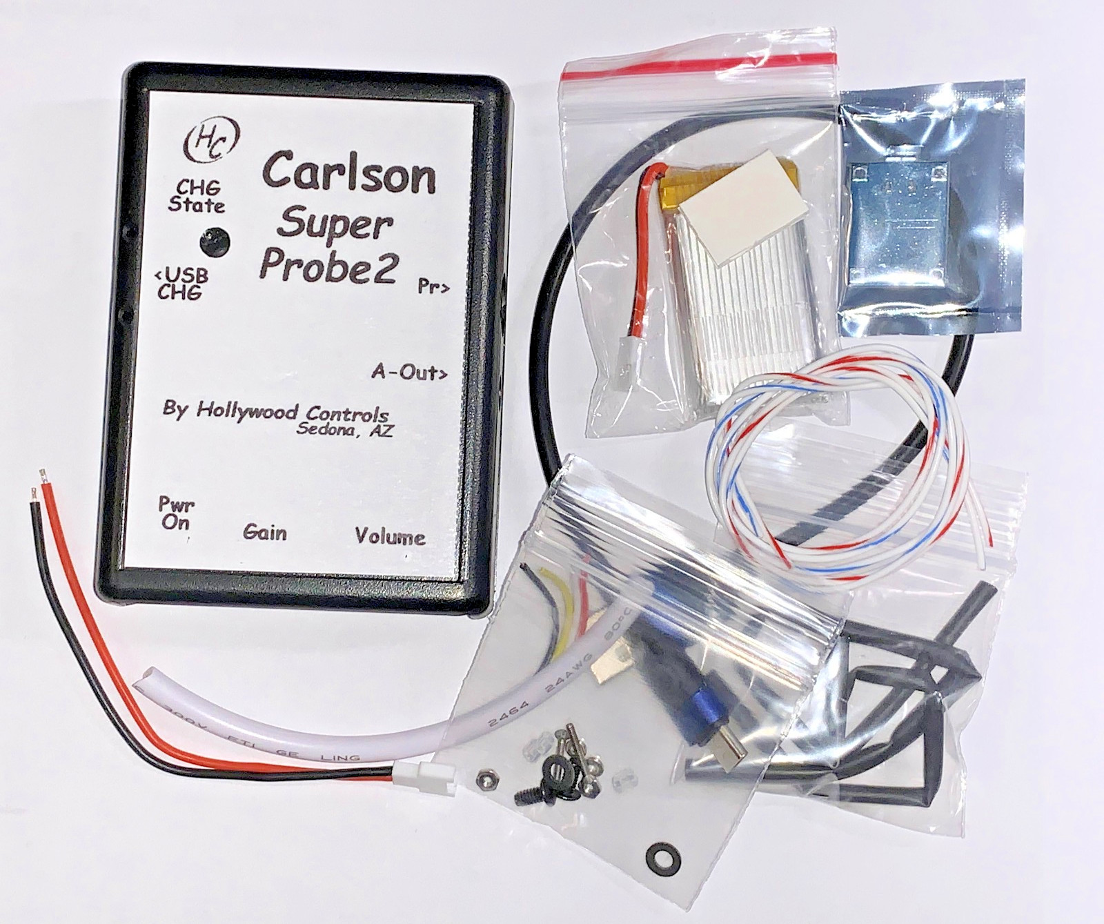 Carlson SuperProbe 2 Case Kit w/Mounted Speaker/780mAh Battery/4046 Charger