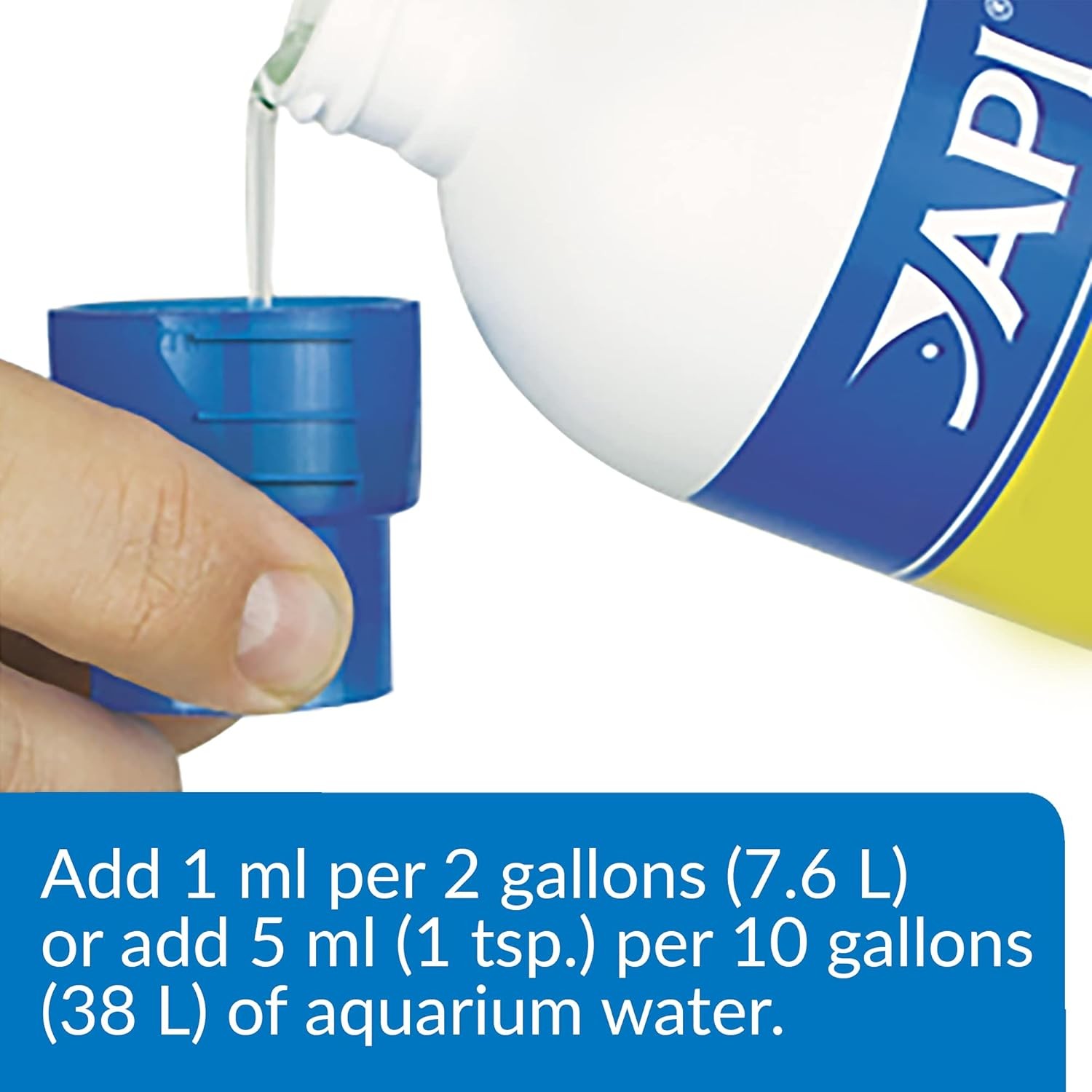 API TURTLE WATER CONDITIONER Water Conditioner 8-Ounce Bottle 8-Ounce, BLUE