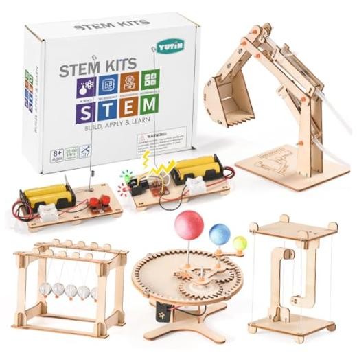 STEM Science Kits for Kids Age 8-10 8-12, Wood Building Crafts Kits for Boy |