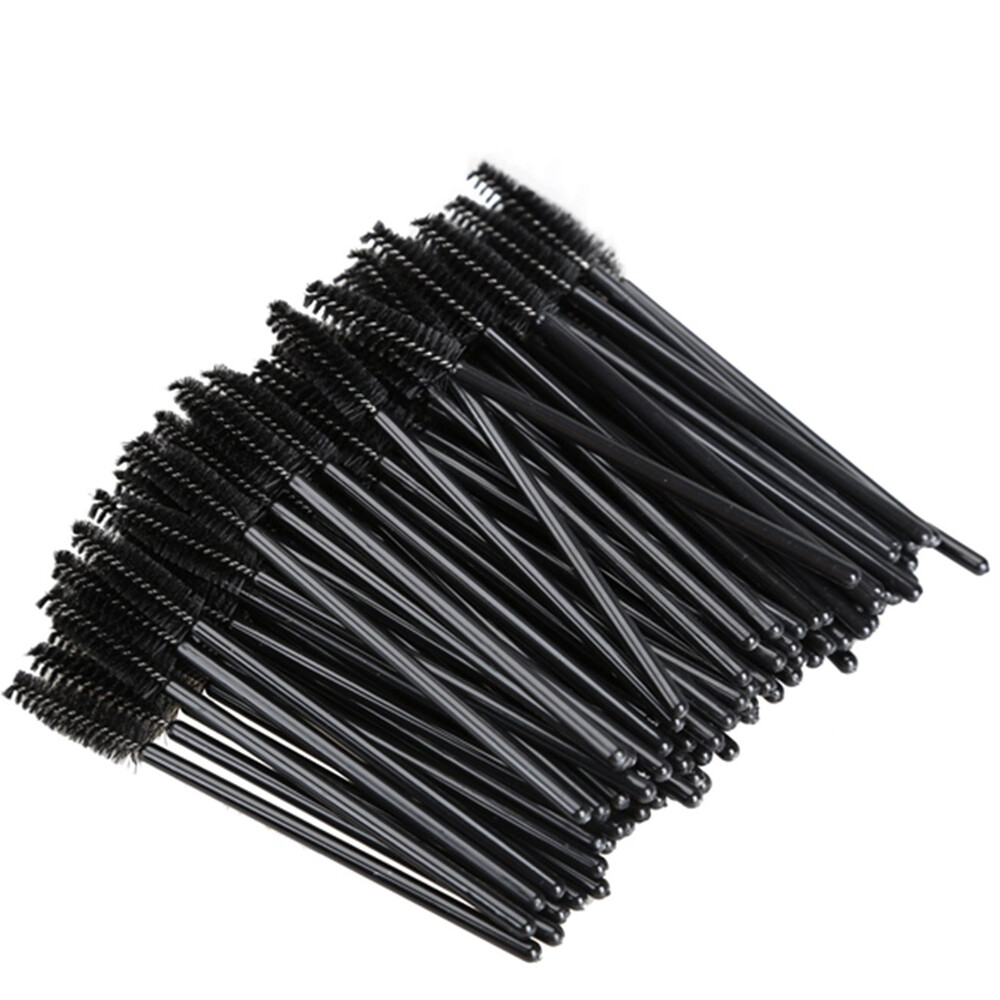 50Pcs Disposable Eyelash Brush Mascara Wands Applicator Eyebrow Brush Makeup