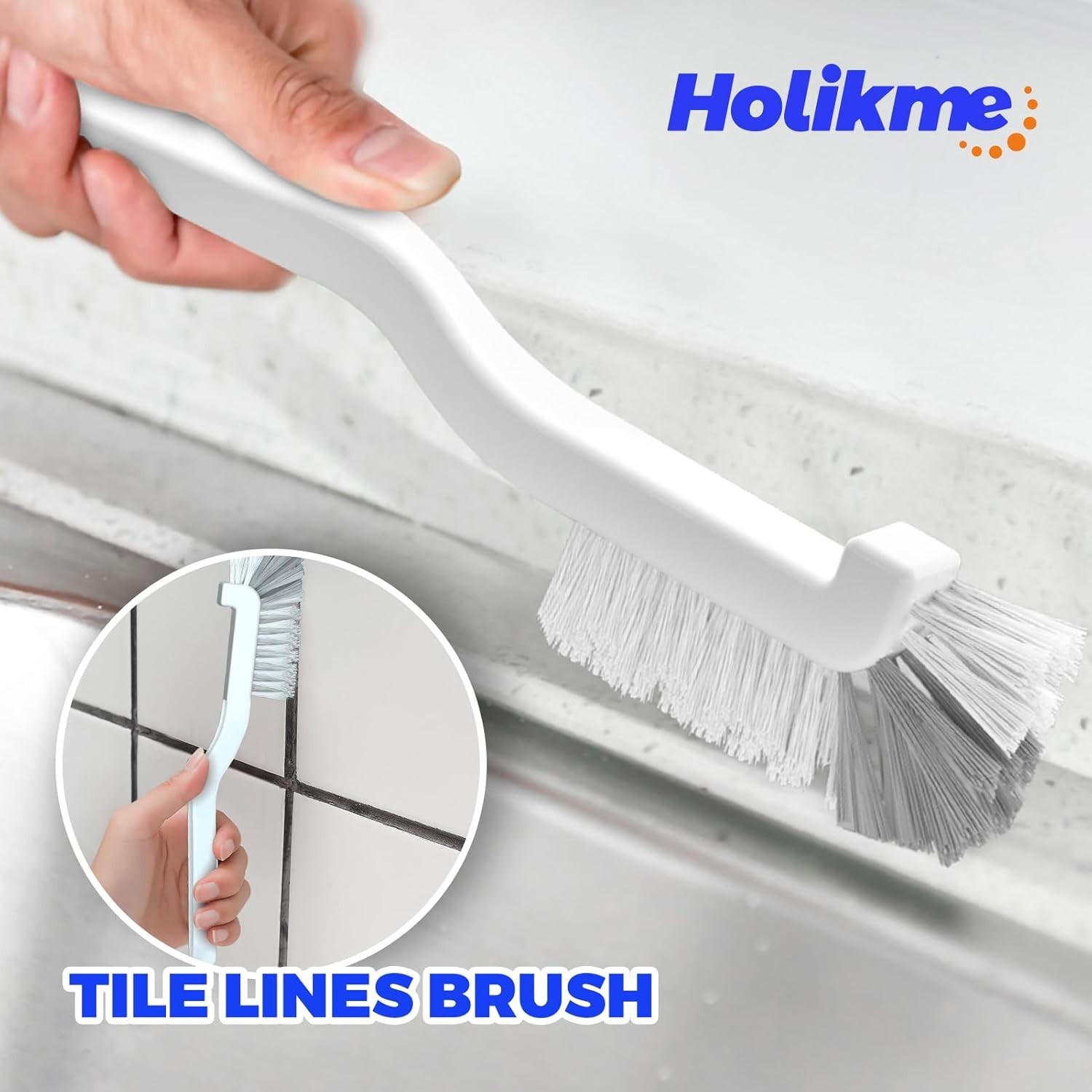 6 Pack Dish Brush with Handle Kitchen Cleaning Brush Set for Pot, Pan, K