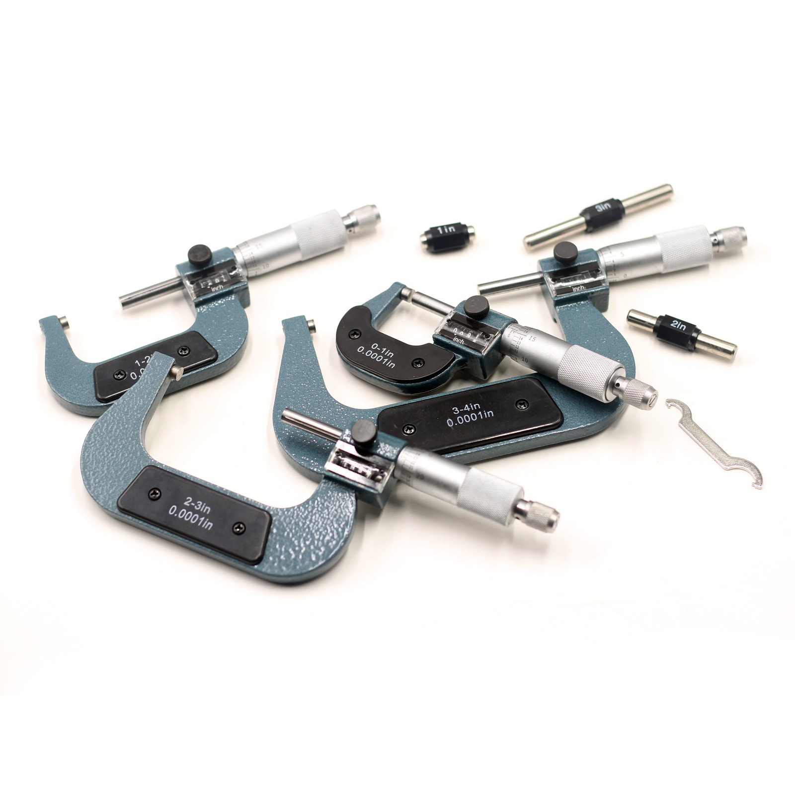 HFS(R) 0-4" Mechanical Digit Outside Micrometer Set 4 PCS