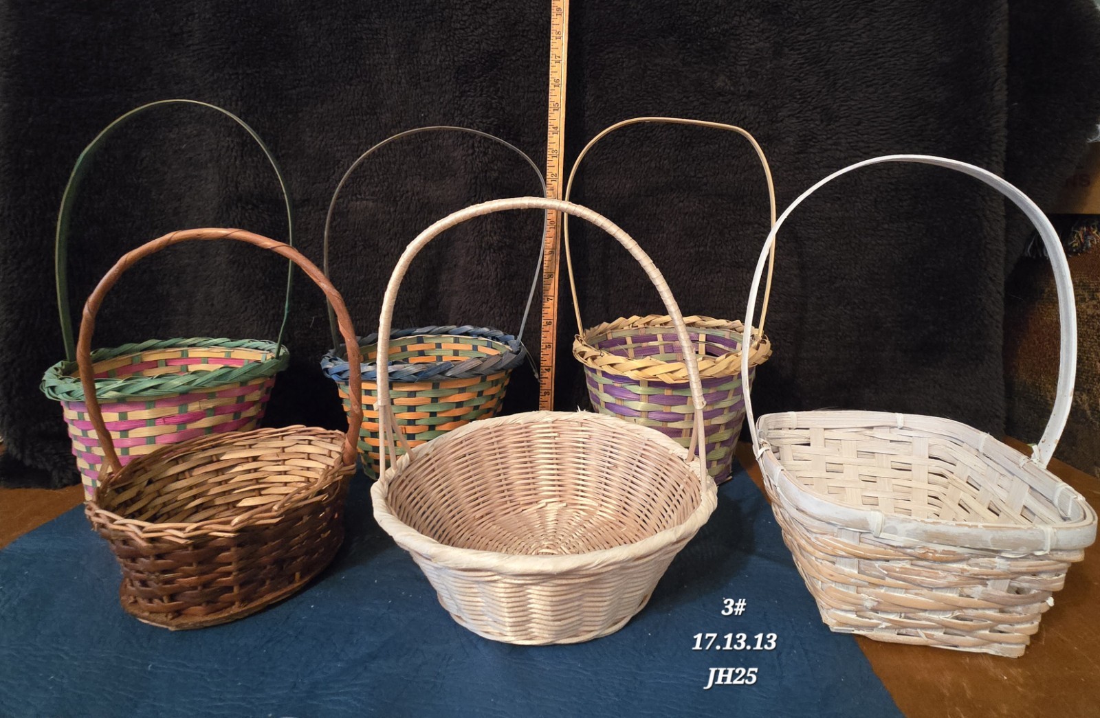 6 Vintage Easter And Decorative Wood Baskets