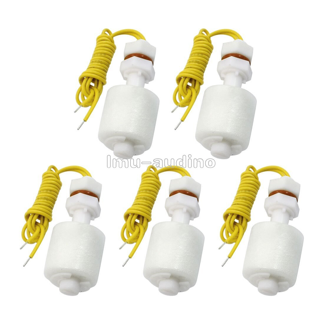 5 PCS Horizontal PP Float Switch Down 52mm Liquid Water Level Sensor