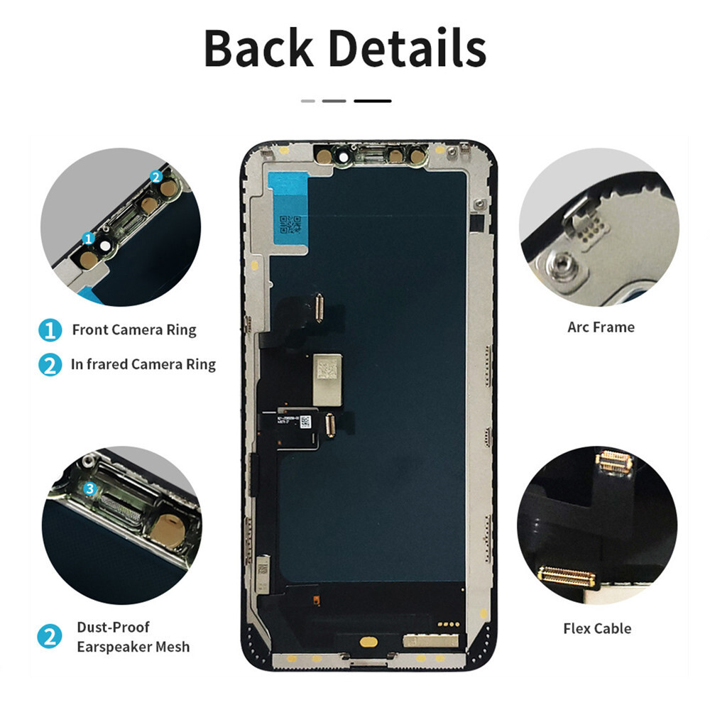 For iPhone XS LCD Screen Replacement Display Digitizer Assembly 3D Touch Screen