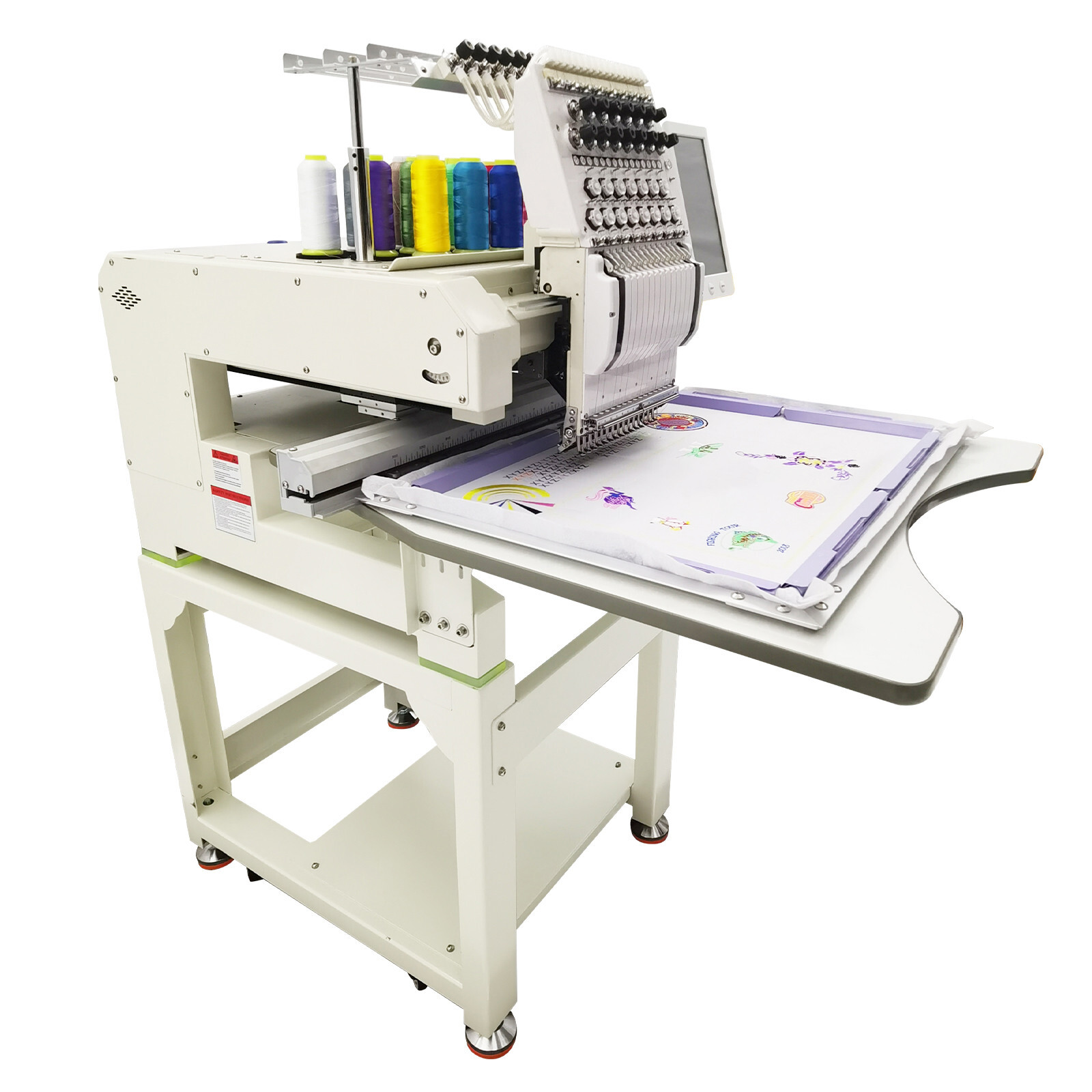 15-Needle Computerized Embroidery Machine 1000SPM Automatic Embroider 110-220V