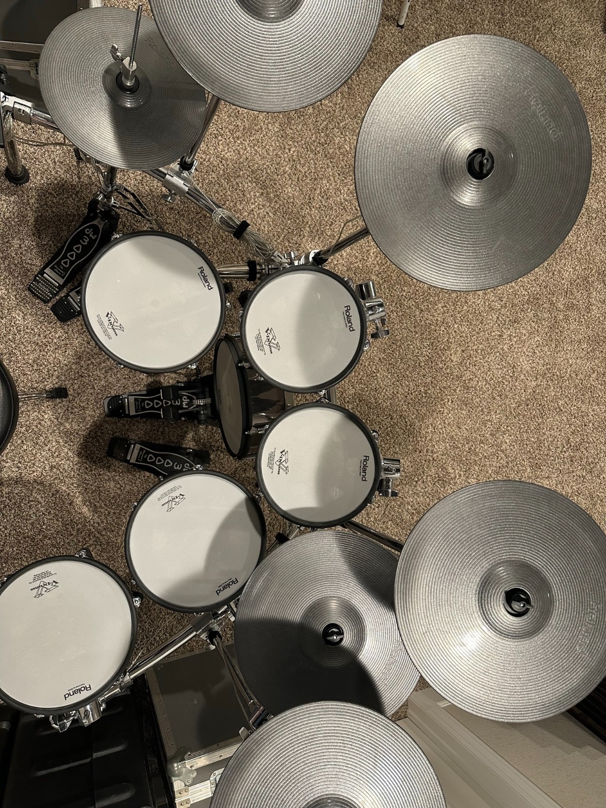 *** HUGE ROLAND TD 30 KV DRUM SET + ROAD CASES