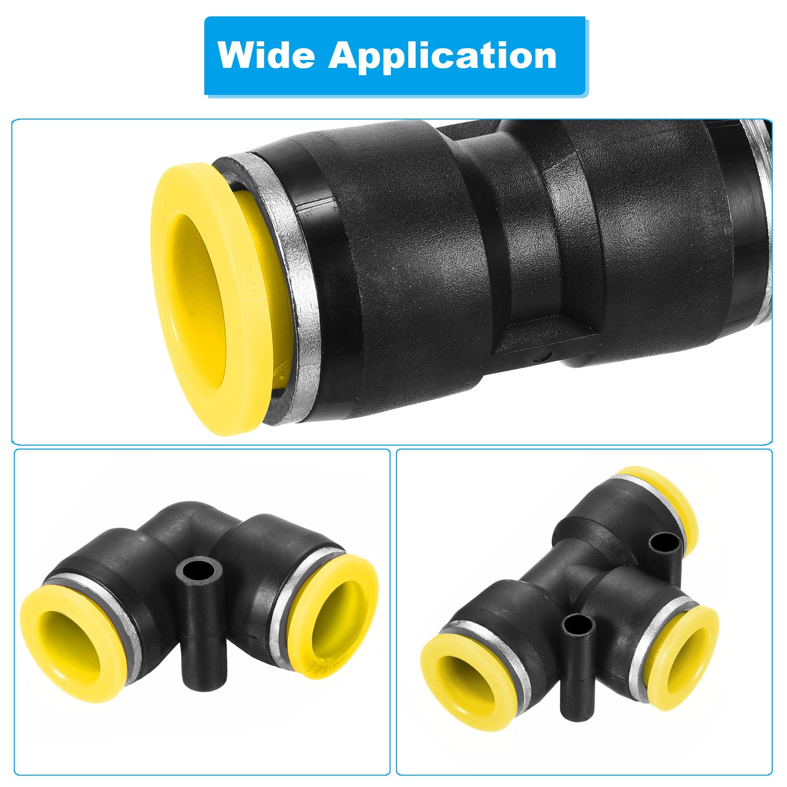 2pcs M45x2 Hold Plugs Plastic Male Thread Hex Socket Sealing End Cap, Yellow