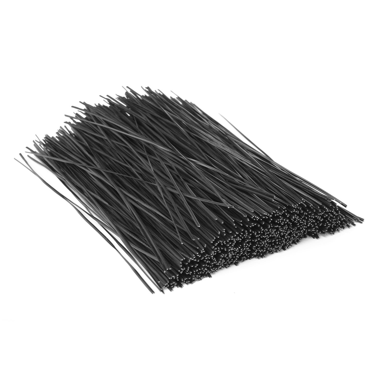 1000 PCS 10 Inch Black Cable Twist Ties Plastic Rugged Metal Innercores Wire