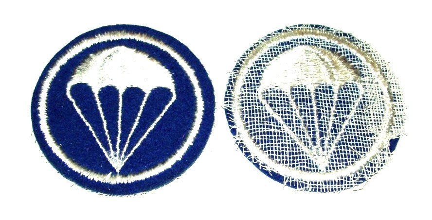ORIGINAL EMBROIDERED WOOL WW2 AIRBORNE PARACHUTE INFANTRY PARATROOPER CAP PATCH