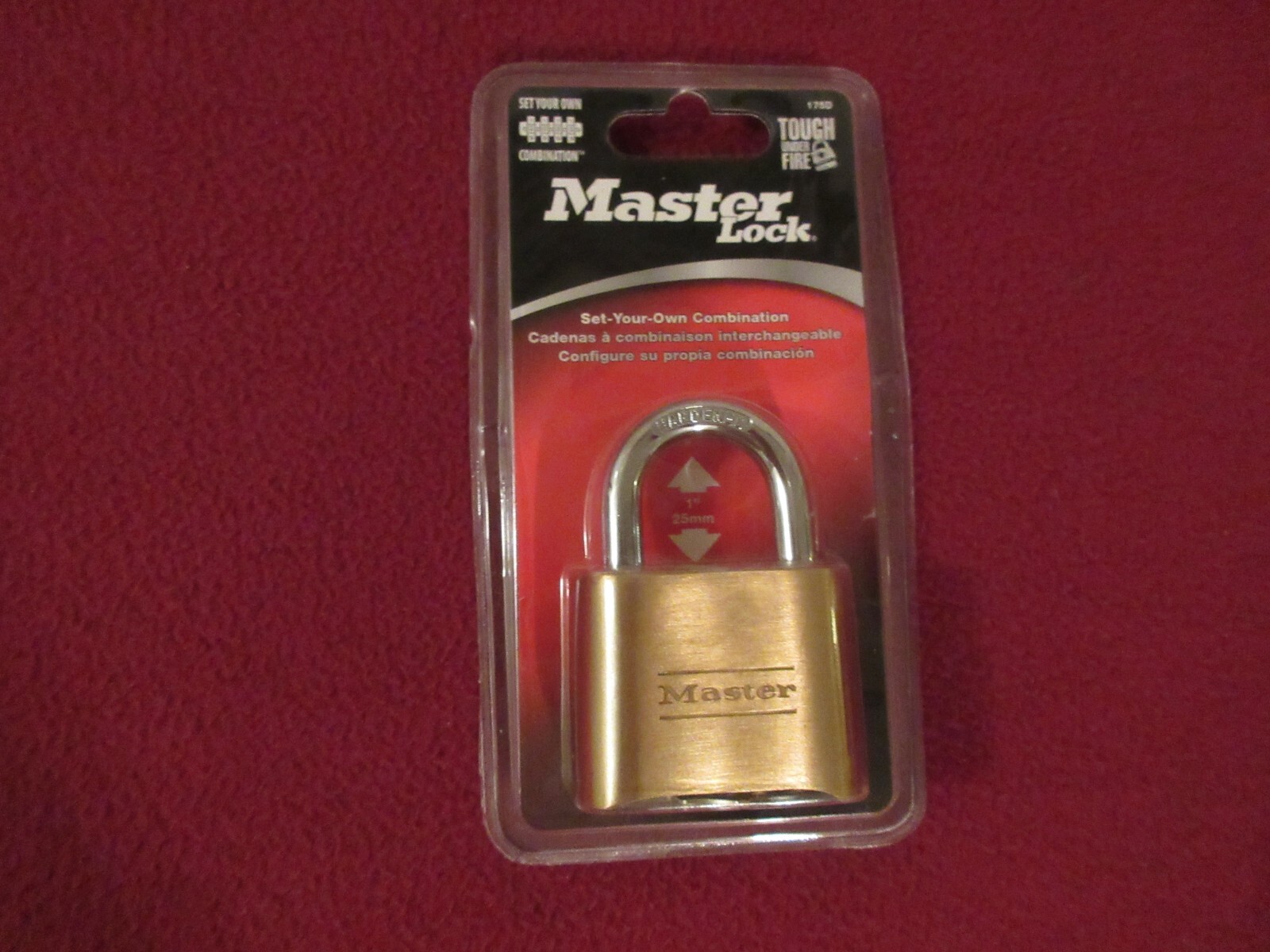New Master Lock 175D Set Your Own Combination Padlock Resettable 2”/51mm Wide