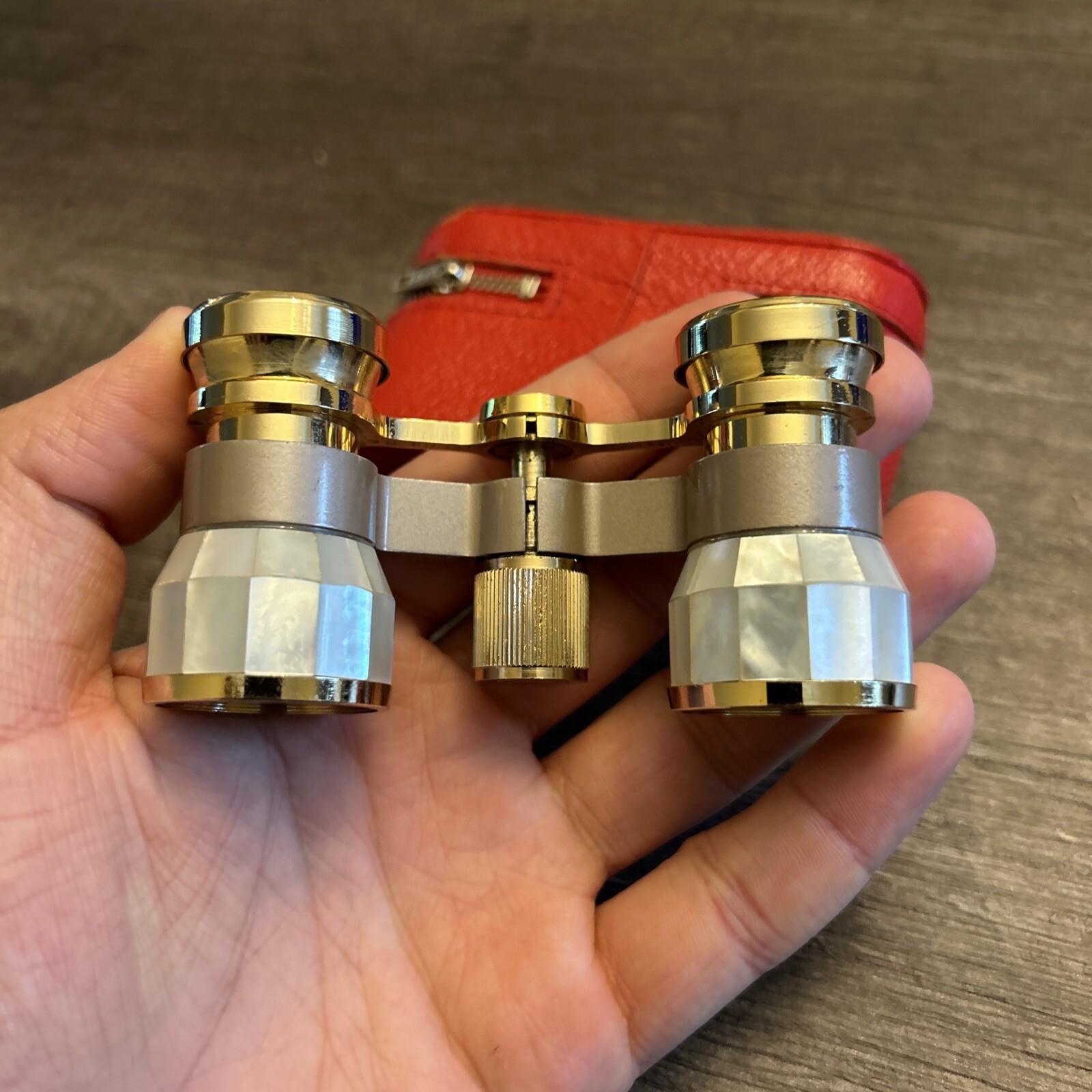 Jason Mother Of Pearl Opera Glasses With Case