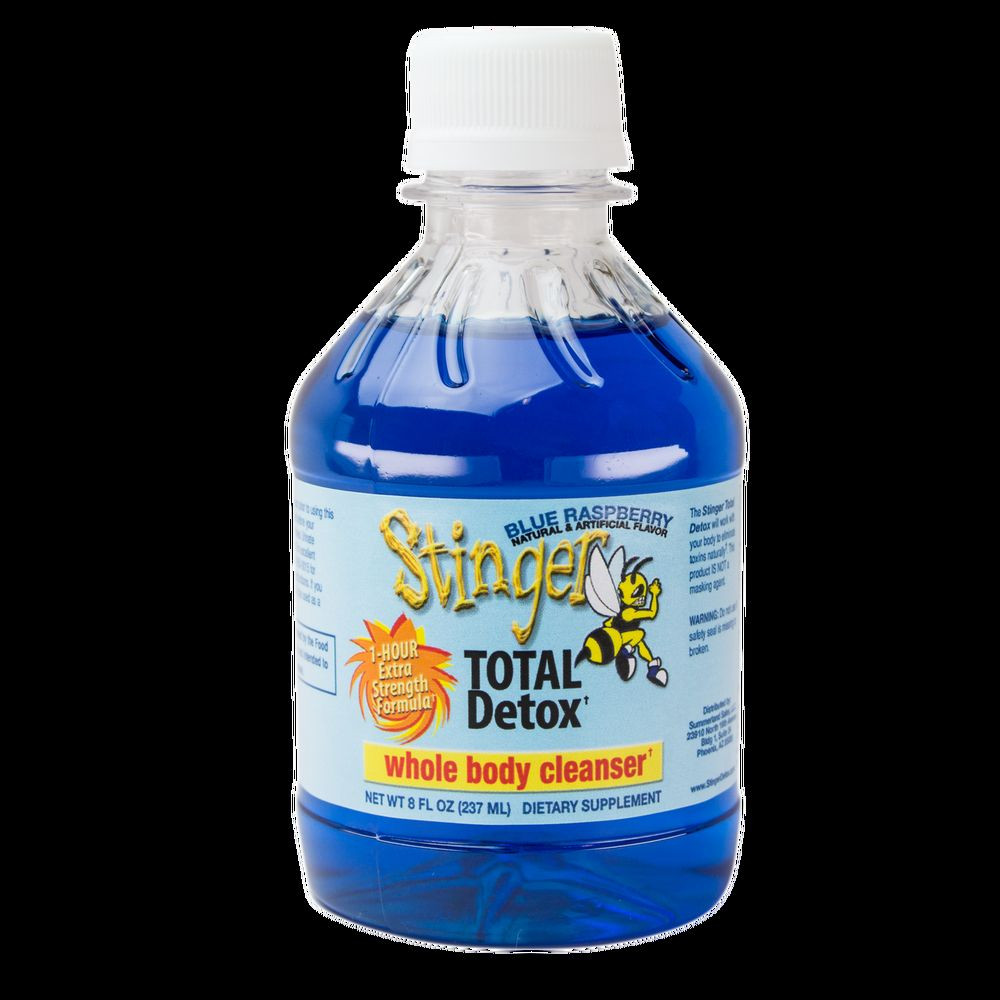 Stinger Total Detox 8oz Drink- Whole body Cleanser Blue