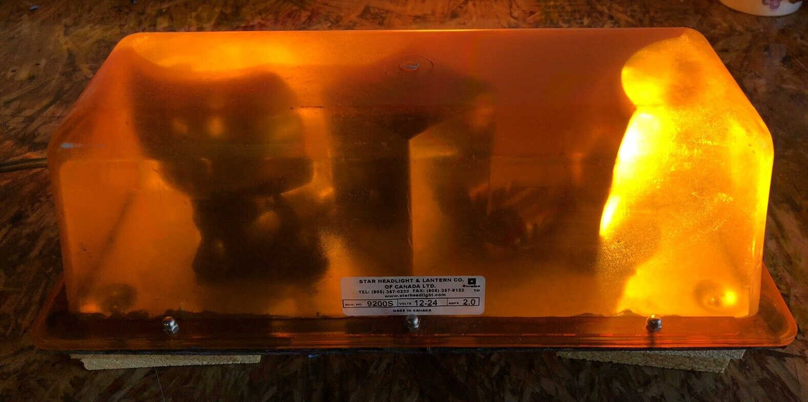 STAR 9200S-AMBER Low Mini Lightbar, Strobe, Amber