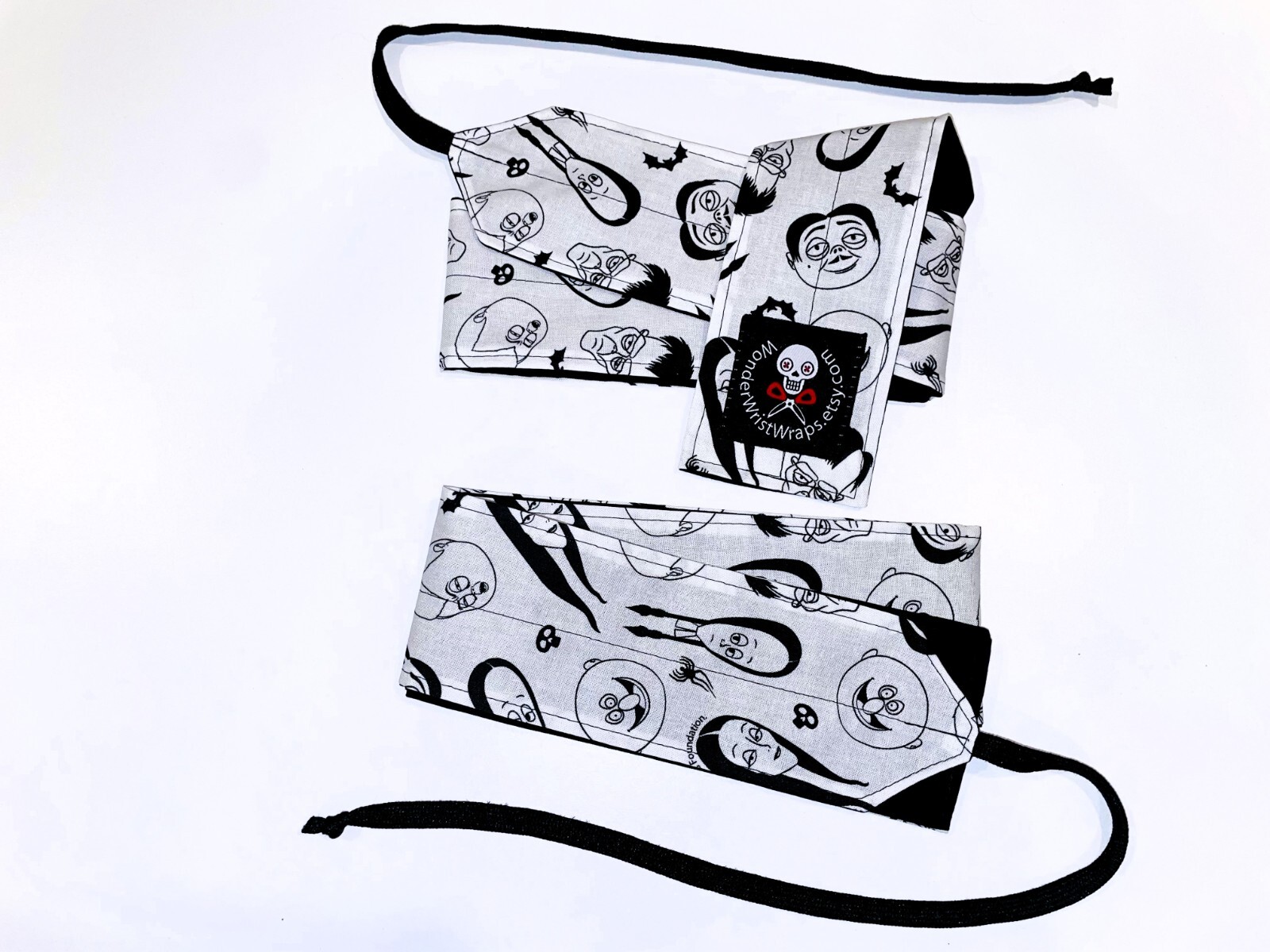 Addams Family Wrist Wraps for CrossFit, Gym, Weightlifting Wednesday
