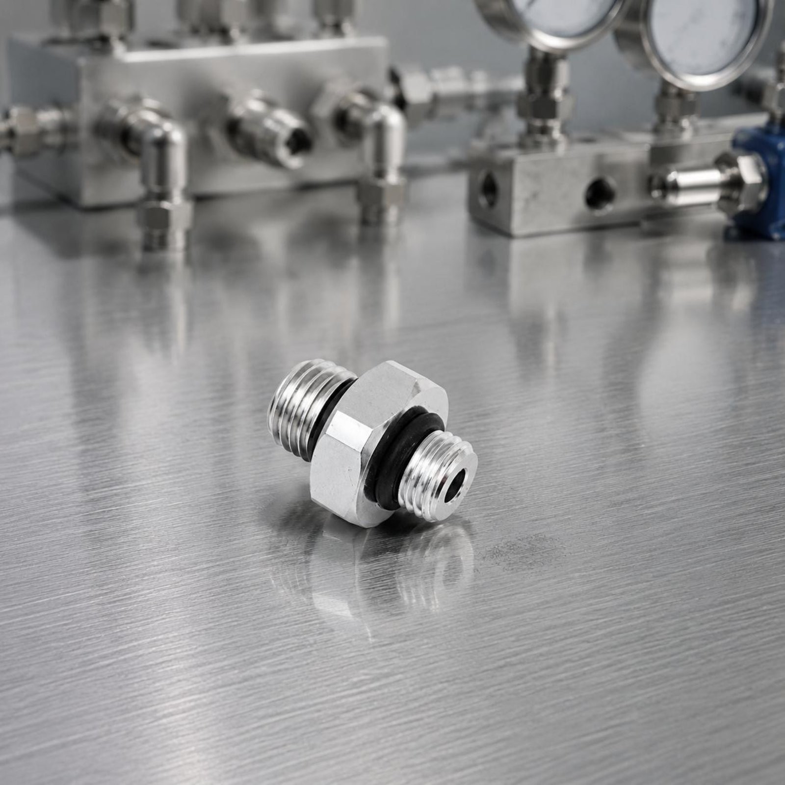 7/16-20 UNF to 3/8-24 UNF Adapter Sturdy High Low Pressure Adapter Metal