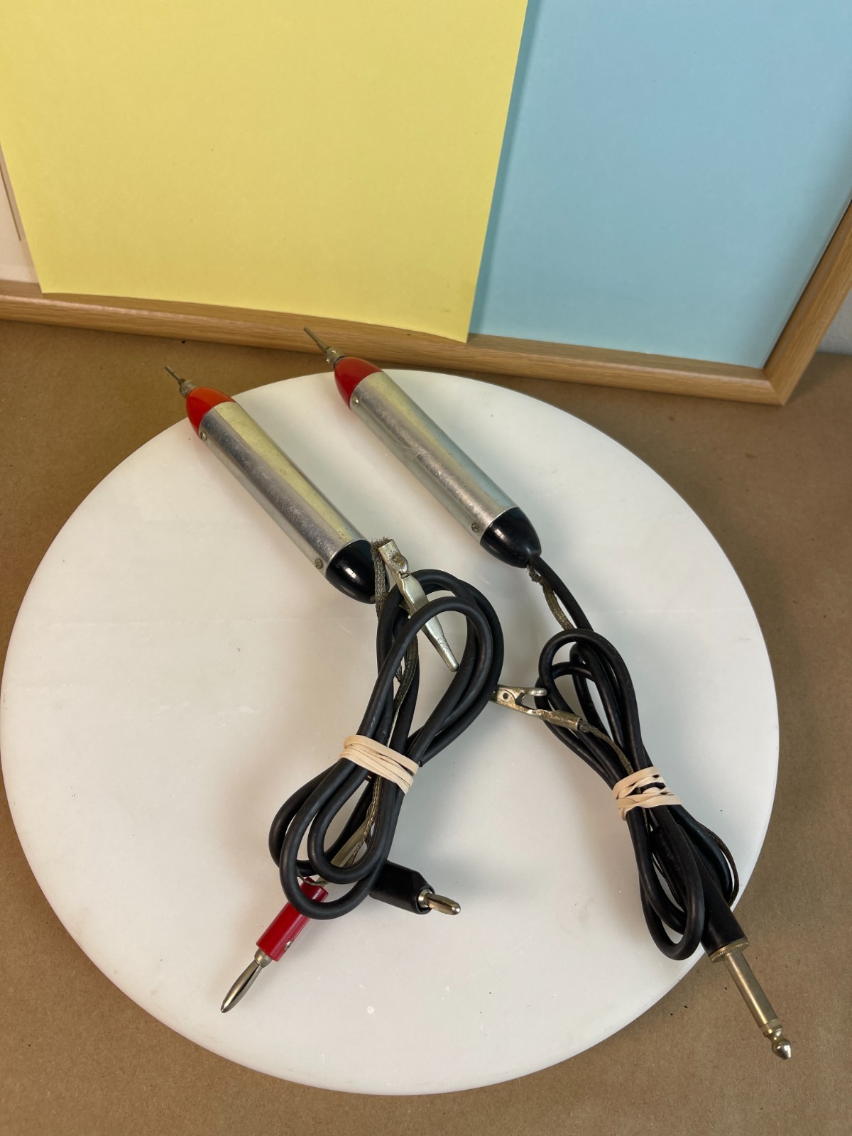 Vintage Sattenberger RF Probe Test Leads Pair for VTVM RF Voltmeter USA