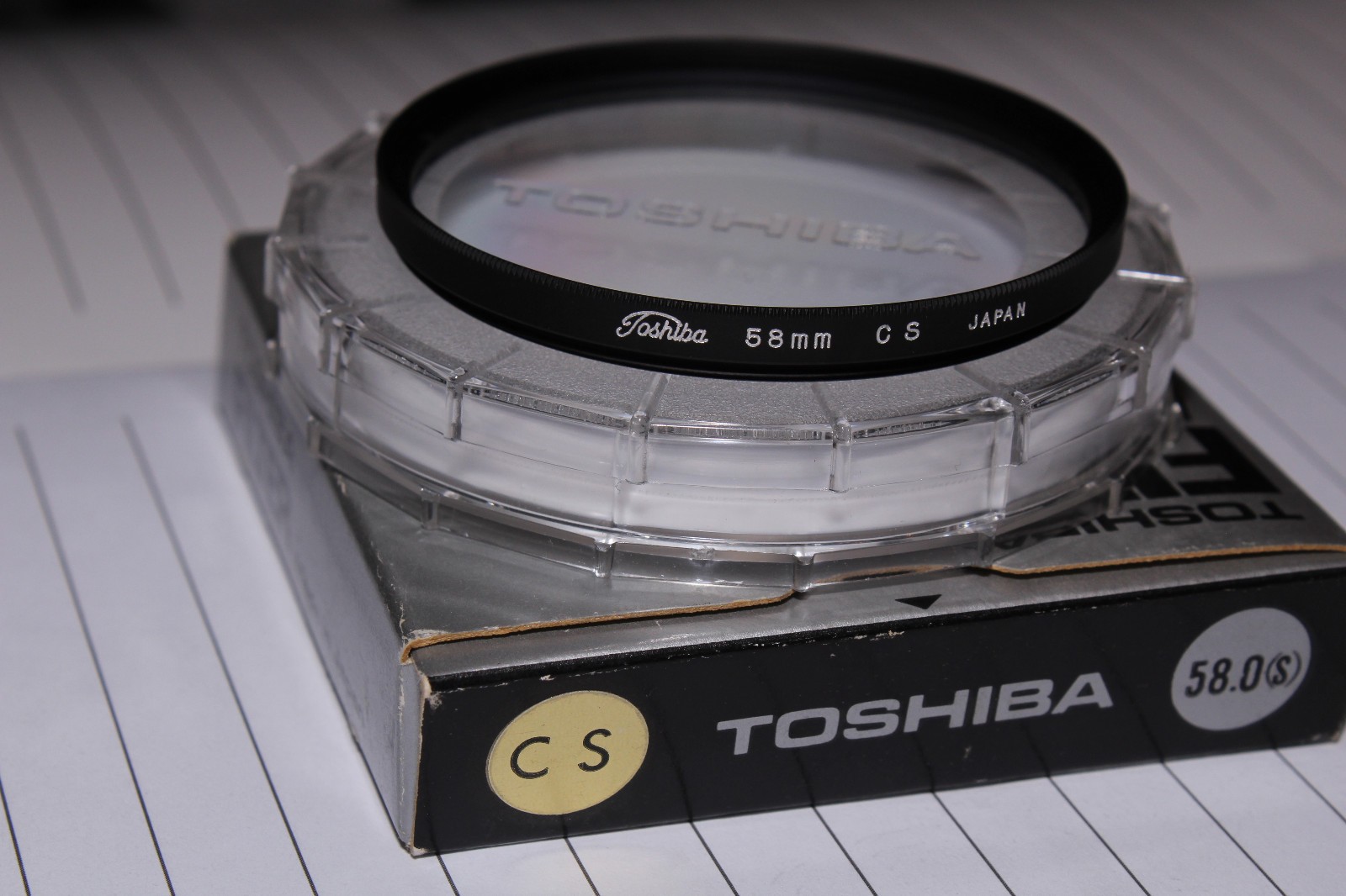 58mm Cross Screen (CS) camera lens filter by Toshiba Glass made in Japan