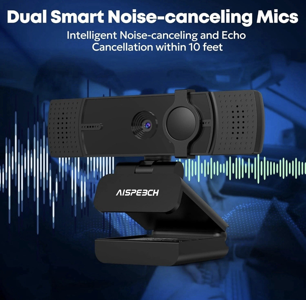 AISPEECH 4K Ultra HD Webcam, UVC20