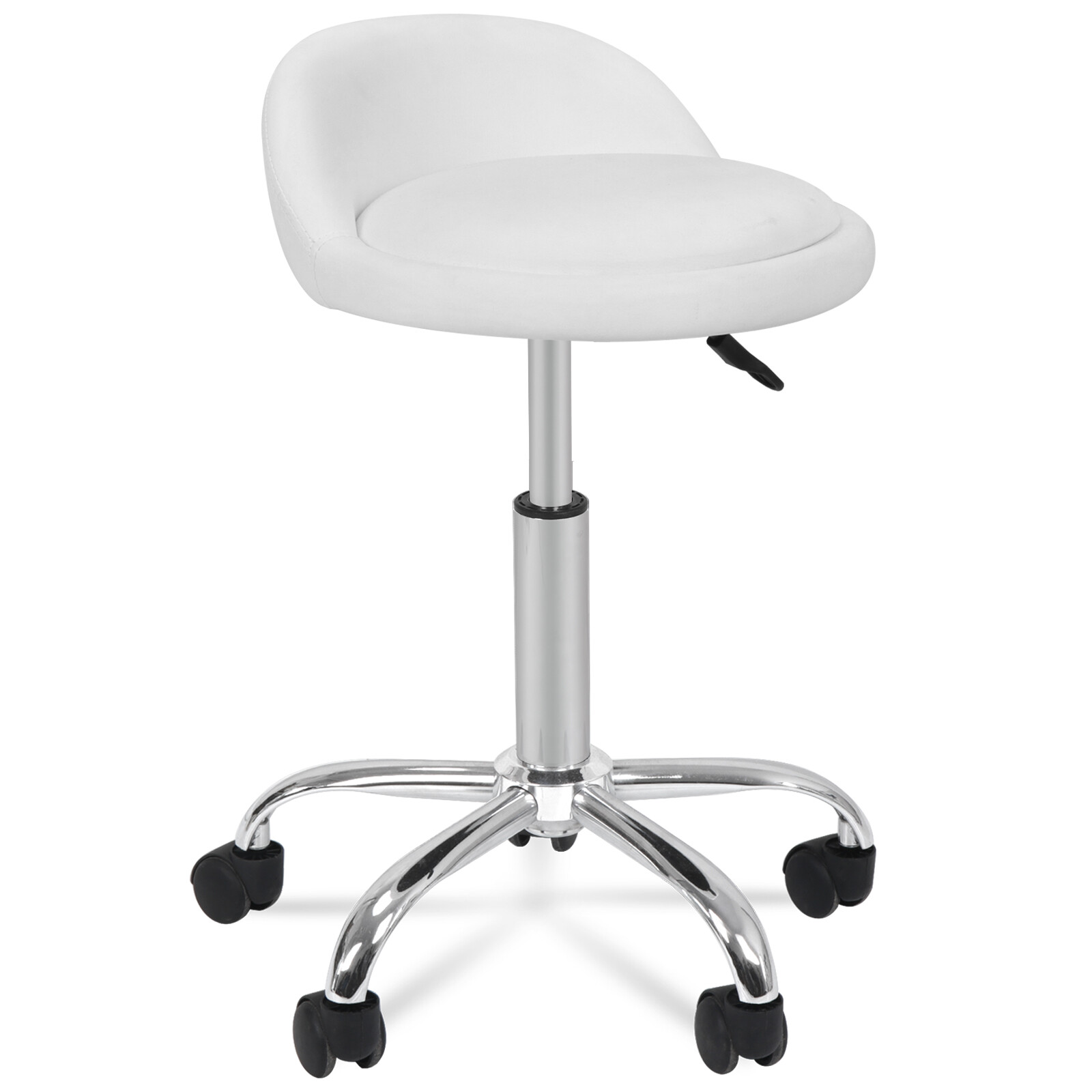 3X Adjustable Salon Stool Hydraulic Saddle Rolling Chair Facial Massage Spa
