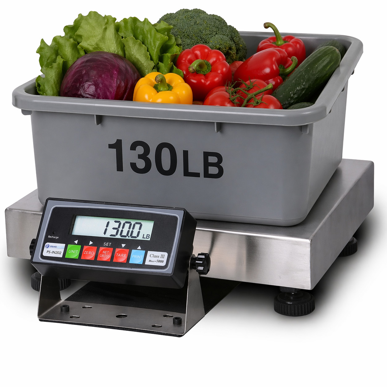 Prime Scales PS-B130 Bench Scale 130 lb x 0.005 lb Shipping Postal Scale