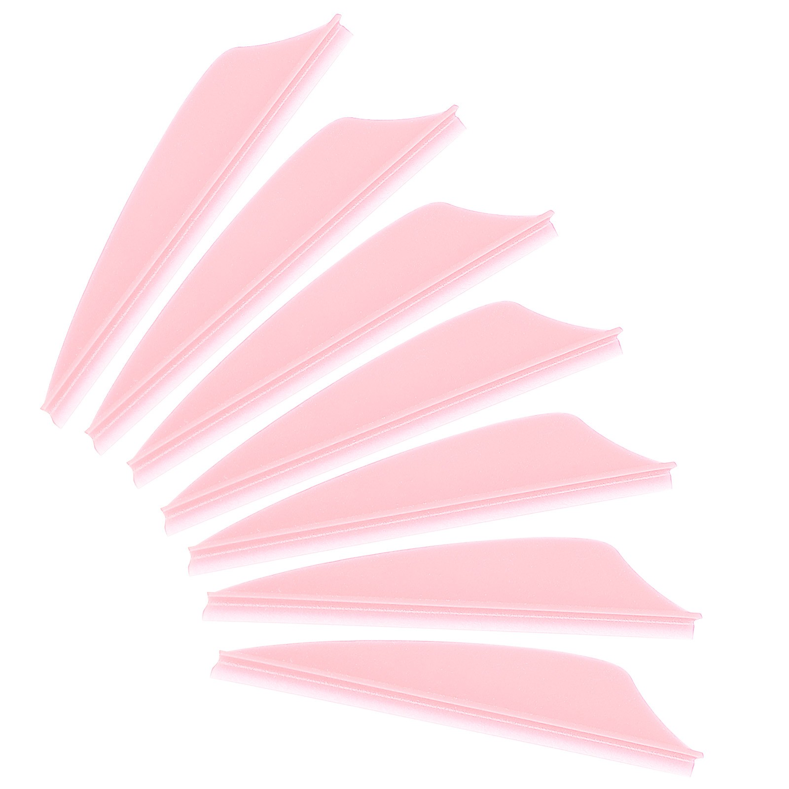 Arrows Vanes, 100 Pack 1.65 Inch Arrow Fletching Archery Shield Fletch, Pink