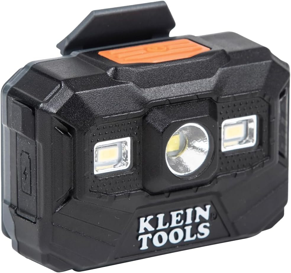 56062 Rechargeable LED Headlamp / Worklight for Klein Hardhats, 300 Lumens, All-