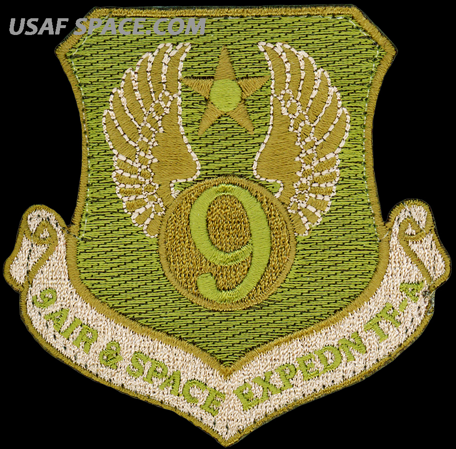 USAF 9th AIR & SPACE EXPEDITIONARY TASK FORCE -AFGHANISTAN- ORIGINAL VEL PATCH