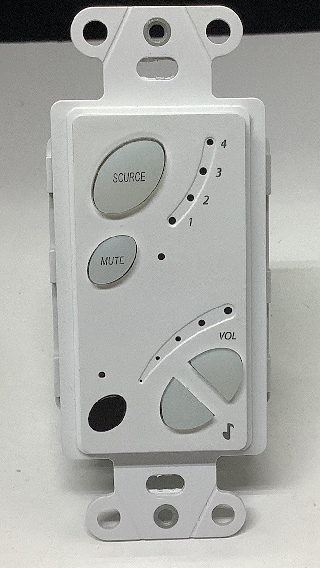 On-Q AU7394 WH LyriQ Standard Amplified Keypad V2 White Home Audio Lot E
