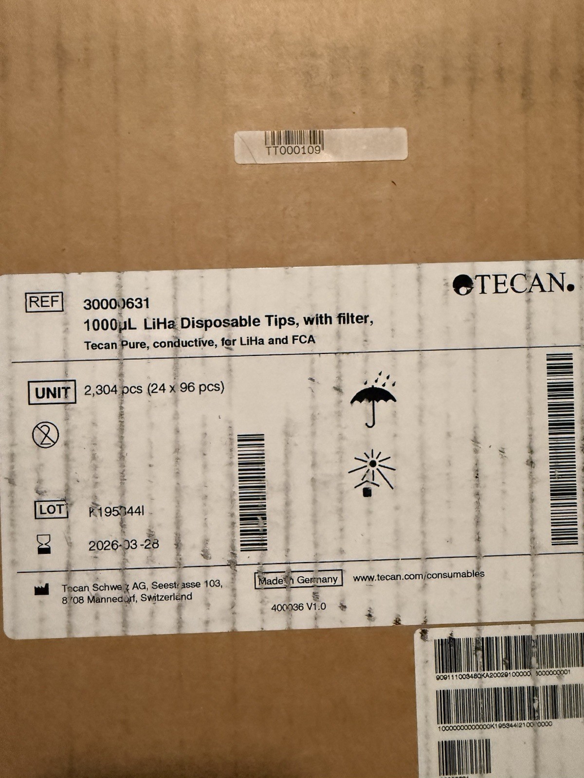 TECAN 1000ul LiHa Disposible Tips Filter 30000631 Pure Conductive