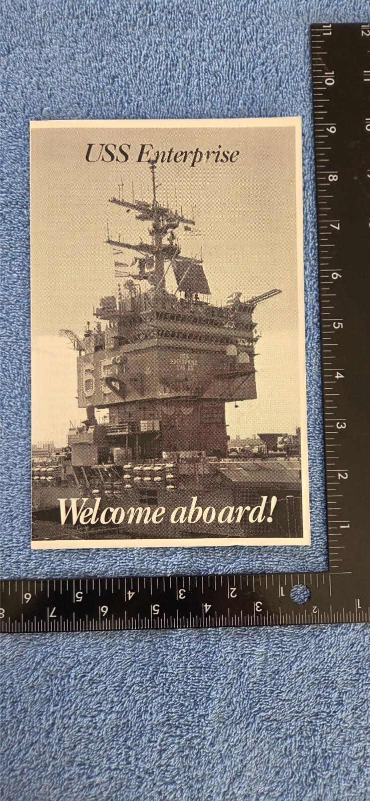 RARE USS ENTERPRISE CVN-65 (AIRCRAFT CARRIER) "WELCOME ABOARD" BOOKLET