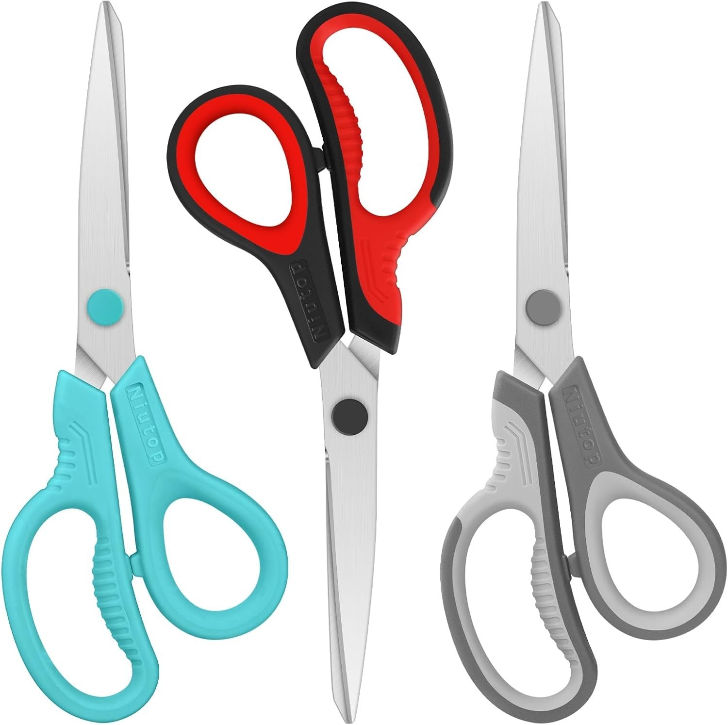 Sharp 8-Inch Scissors for Every Purpose - Comfortable Grip & Precision Cutting