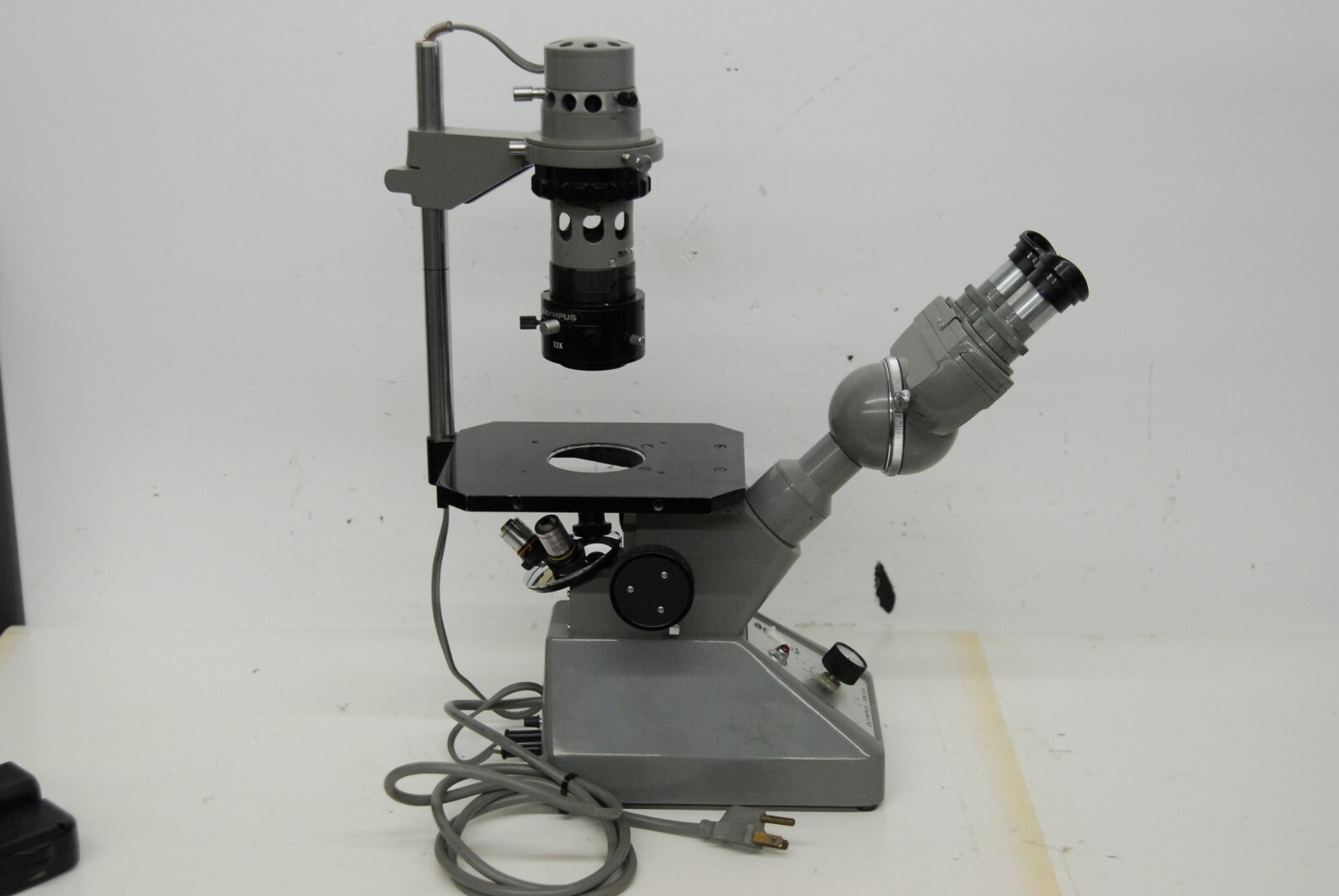 Olympus Tokyo CK Inverted Binocular Microscope W/ illuminator, objectives