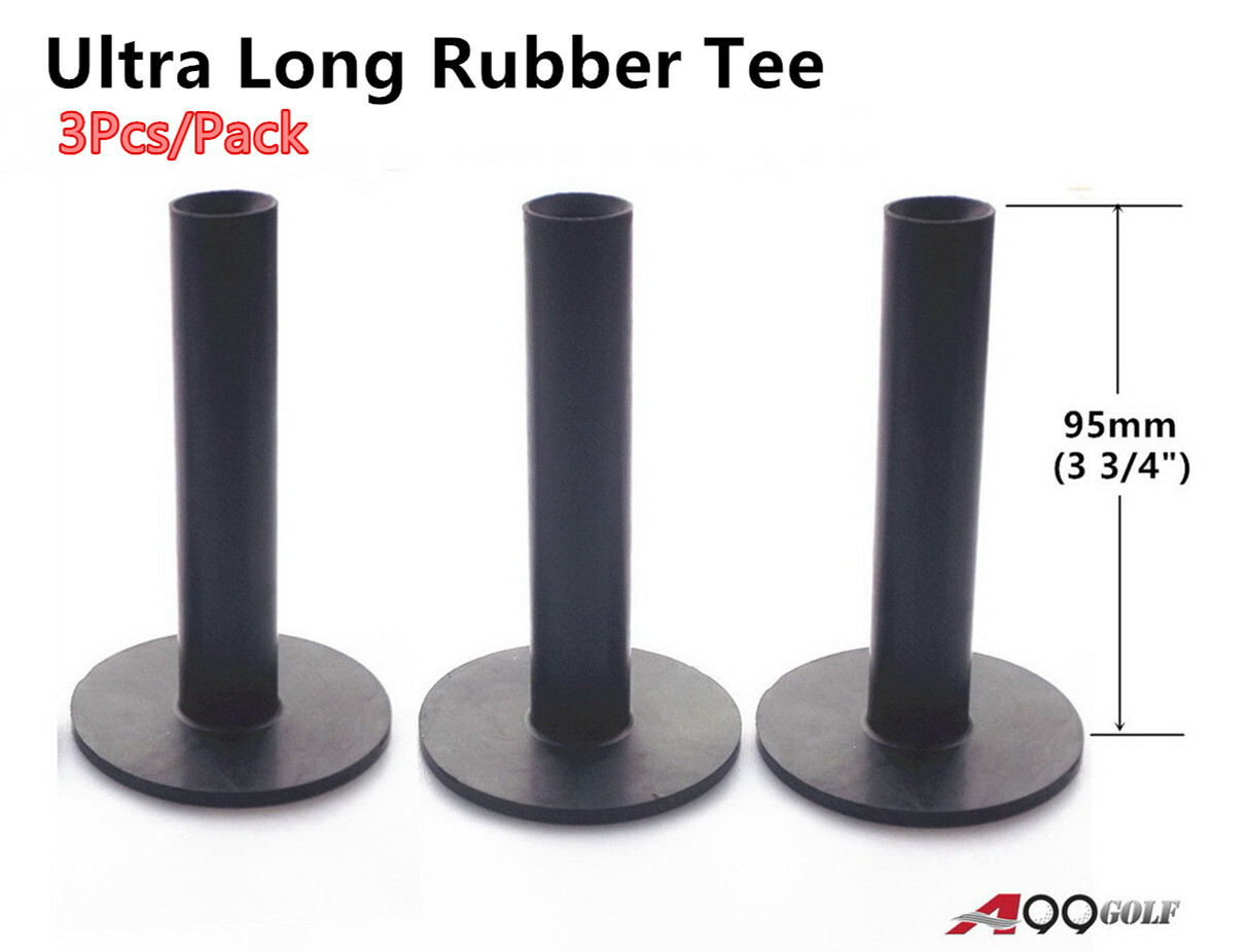 A99Golf Ultra Long Rubber Practice Tee Blk indoor outdoor simulator home use
