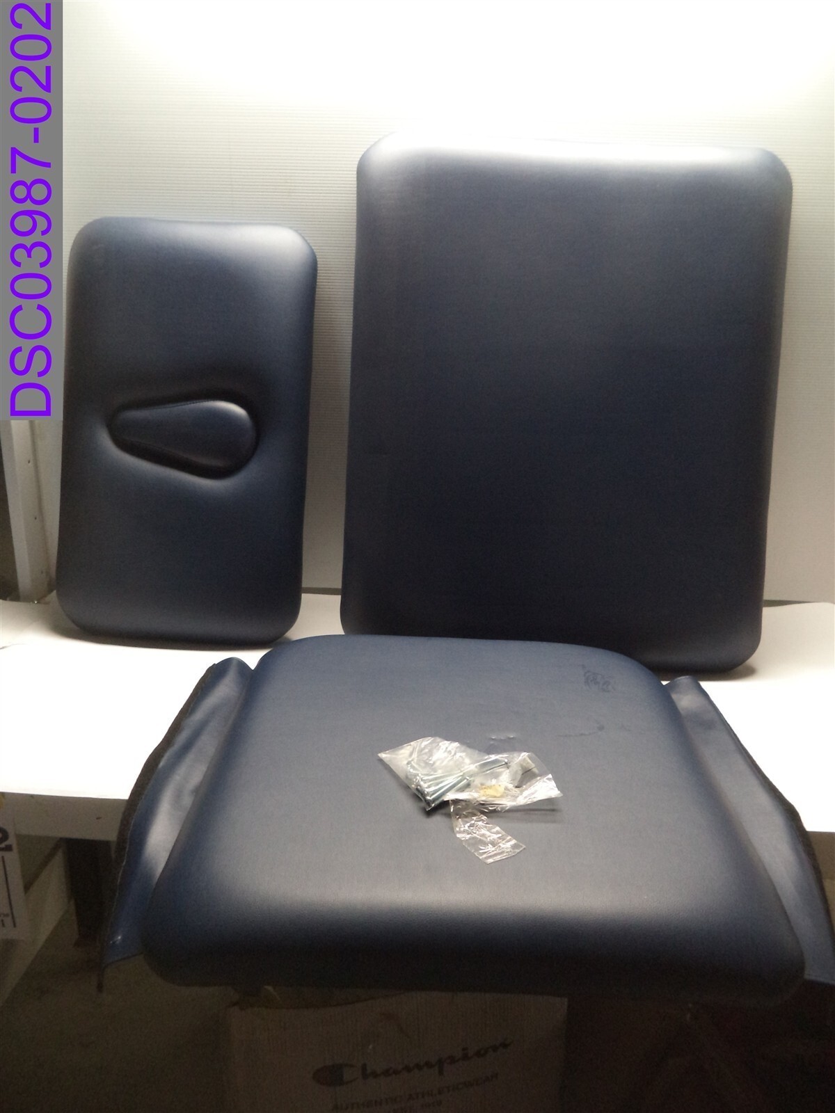 PADS ONLY: Blue Massage Table Padding 3 Piece