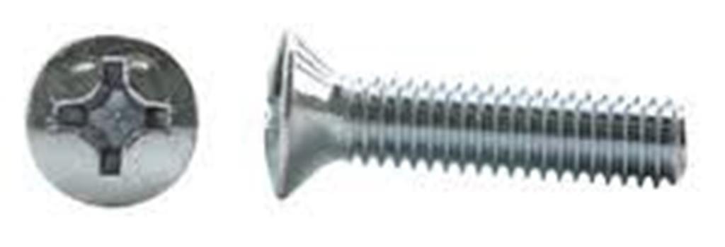 Oval Head Phillips Machine screws Stainless Steel 1/4-20 x 3-Qty-50