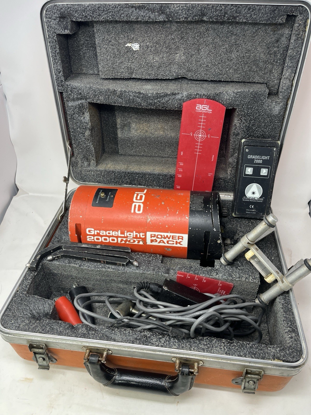 WORKS AGL Gradelight Power Pack 2000 Hot Pipe Laser With Remote Case Accessories