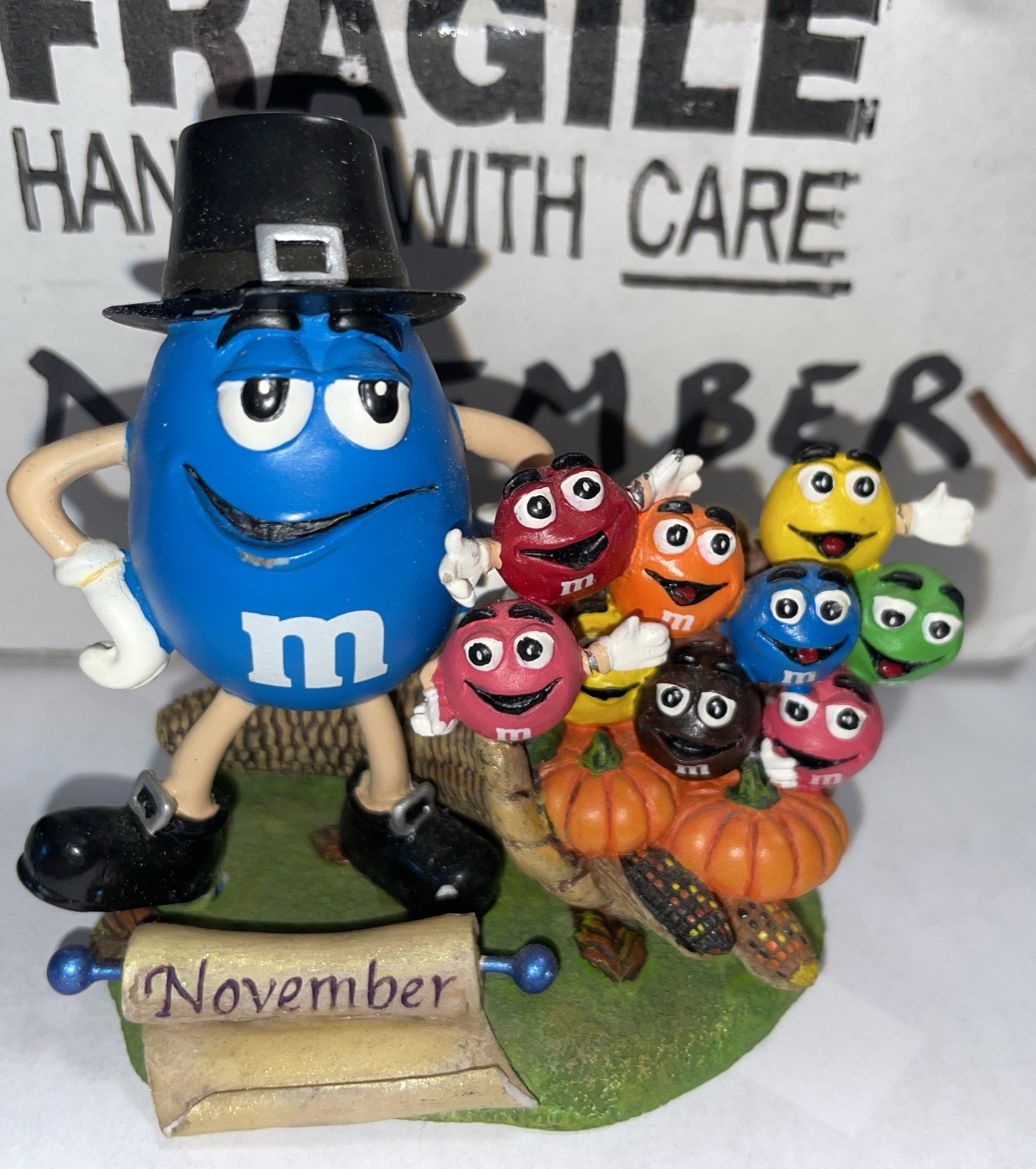 M&M Danbury Mint Calendar Figurine November Collectible