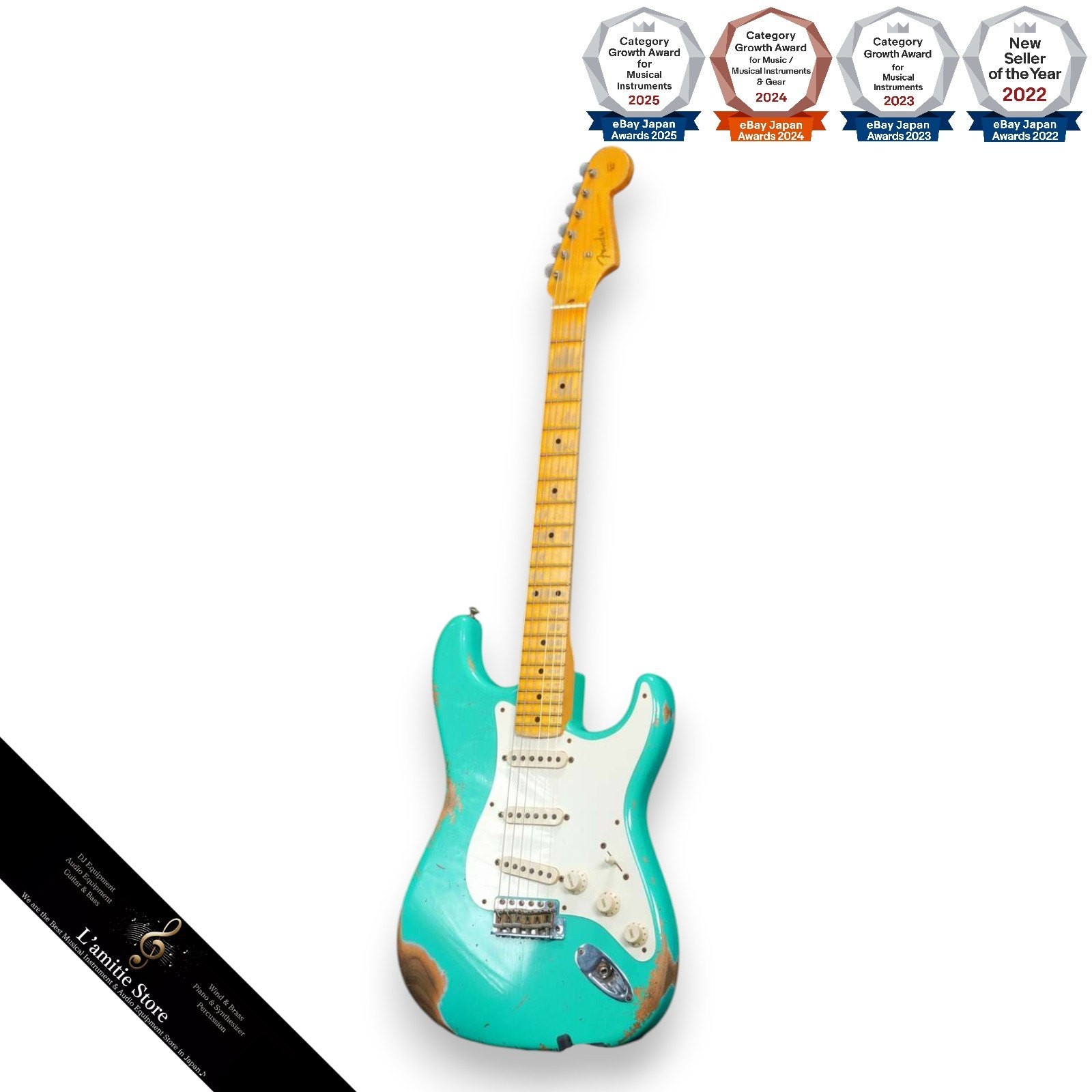 Fender Custom Shop 1956 Stratocaster Heavy Relic Sea Foam Green 2020