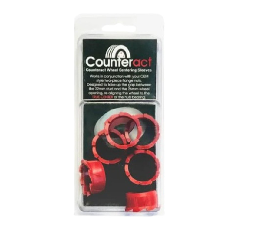 COUNTERACT WCS-B WHEEL CENTERING SLEEVES (PACK OF 6)