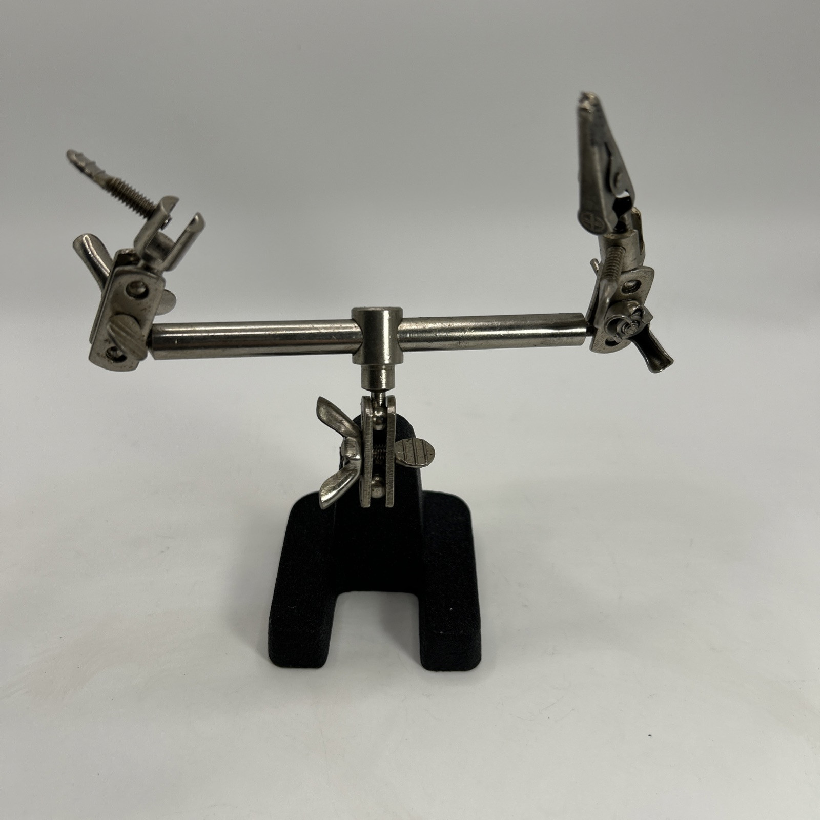 Vintage Soldering Vise With Cast Iron Base Unbranded