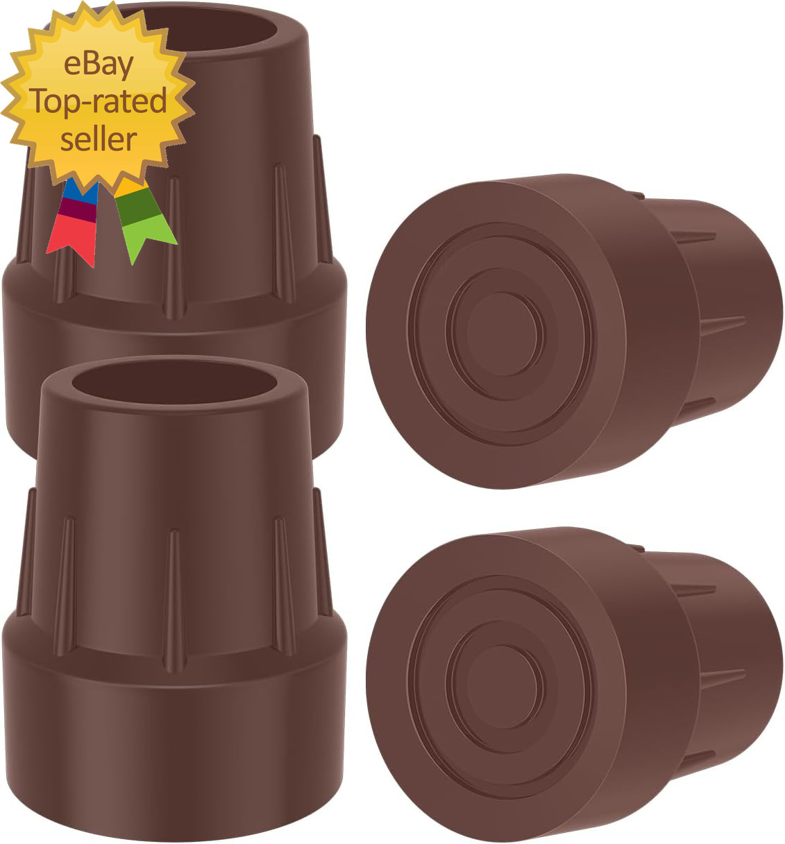 Rubber Cane Tips 1"Heavy Duty End Stoppers for Walking Cane 1 Inch  in new