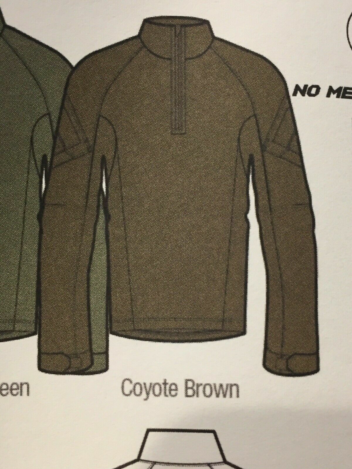 Kryptek Tactical 3 LS Zip Color: Coyote Large 19TACZLSCT5