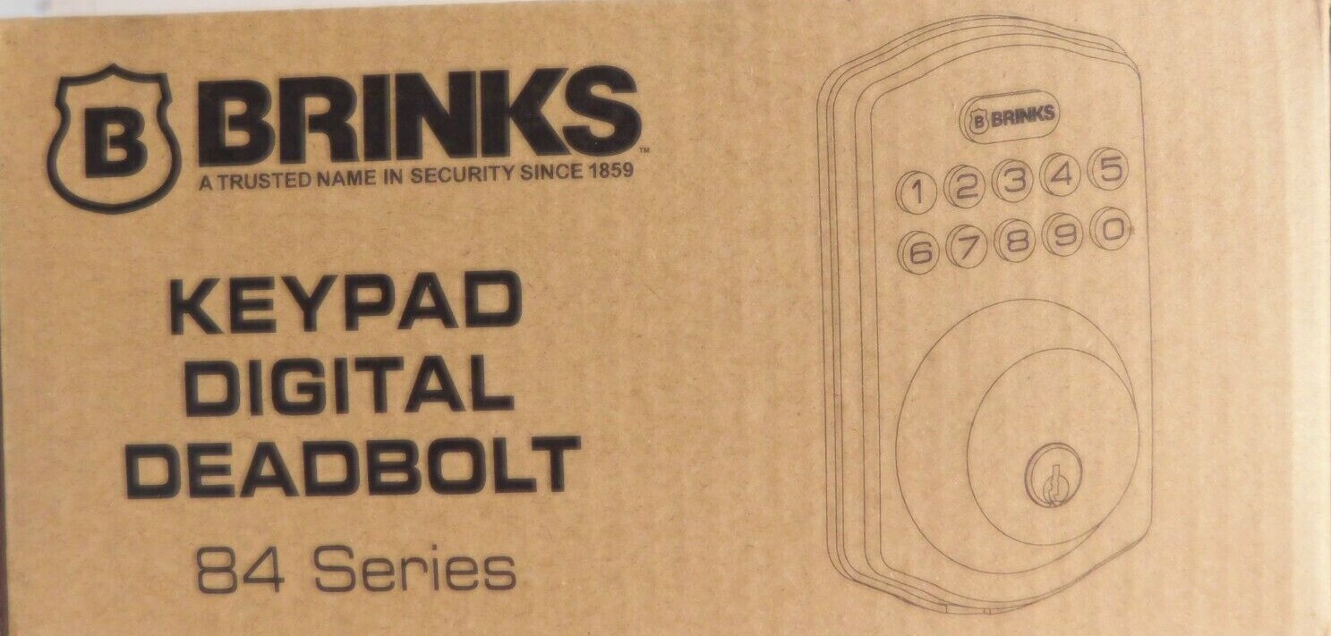BRINKS DIGITAL DEADBOLT, TUSCAN BRONZE-84 SERIES