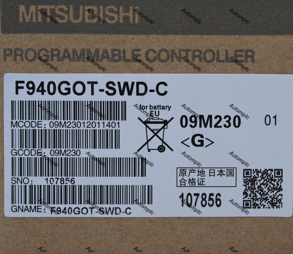 MITSUBISHI HMI F940GOT-SWD-C Touch Panel F940GOTSWDC New In Box Operator Panel