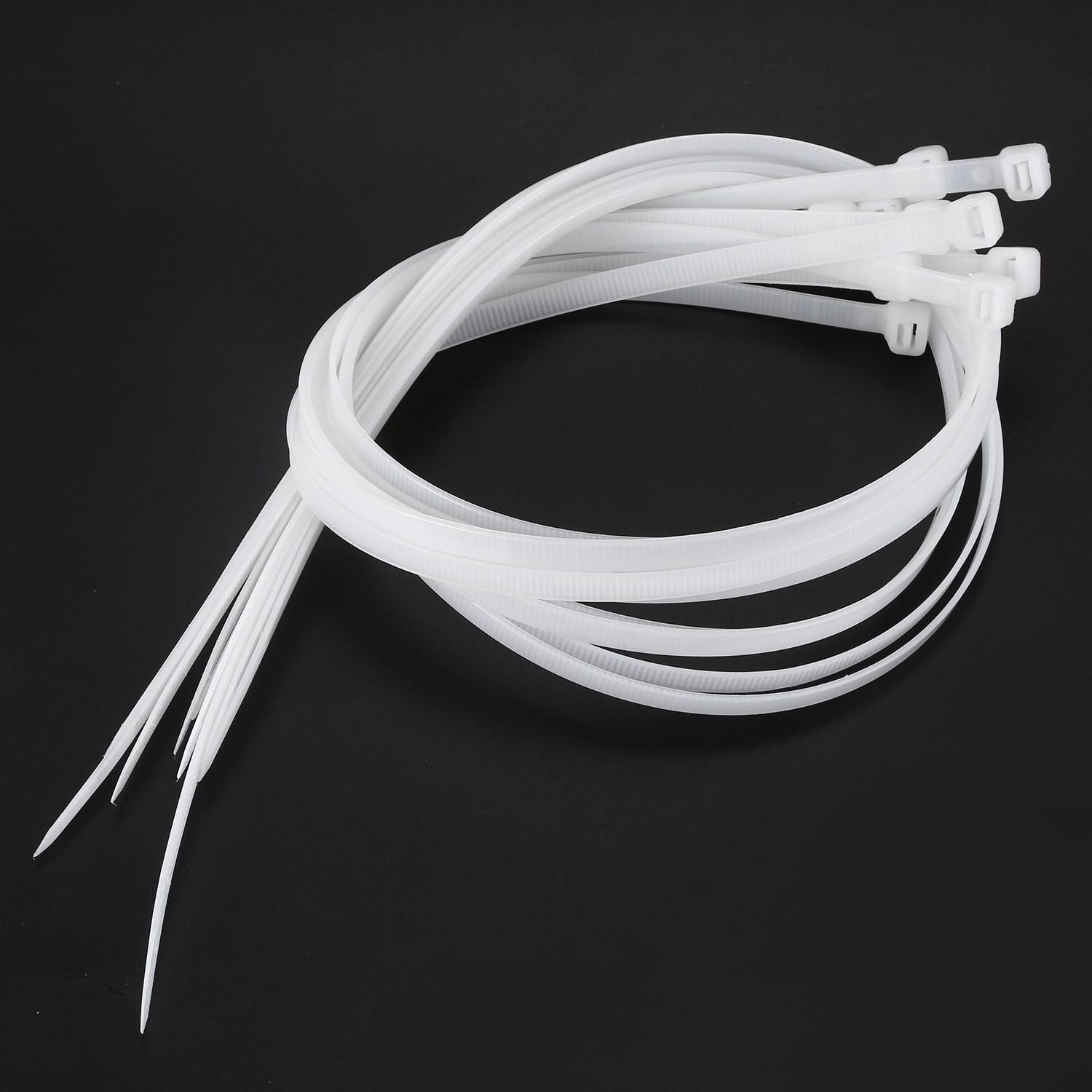 10X Extra Long 76Cm Cable Ties White Zip Wraps A7L42320
