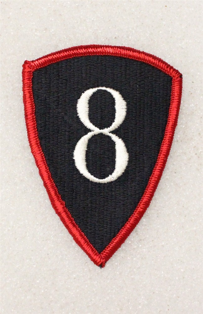 Army patch 4465 - 8th Personnel Command w/merrowed edge