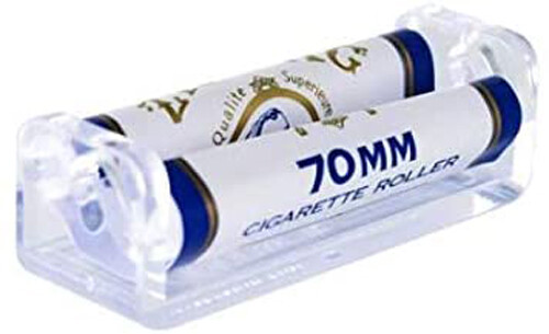 12 Pk Zig-Zag 70mm Plastic RYO Cigarette Rolling Machine Hand Roller Maker 8318